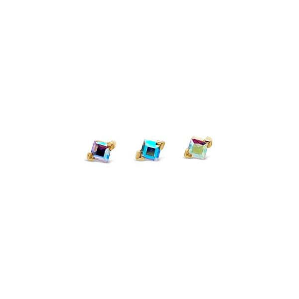 Mercury mist top topaz earrings