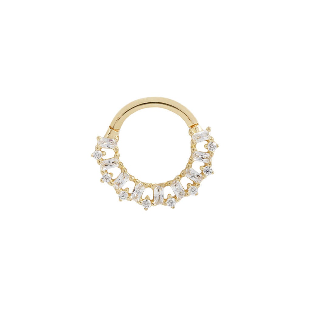 Buddha Jewelry Obsessed Clicker CZ Gold Deep Roots Piercing