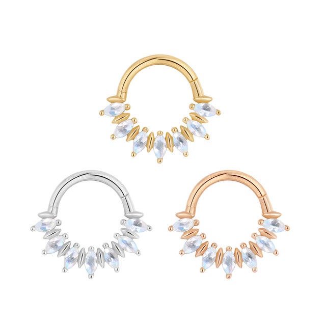 Shop by Piercing Septum Jewelry 14k Gold Clickers and Seam